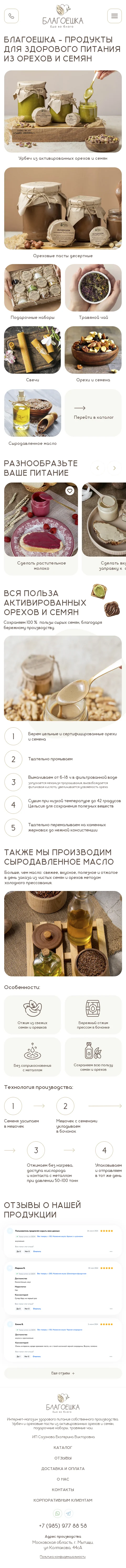 Мобильный интерфейс проекта Благоешка