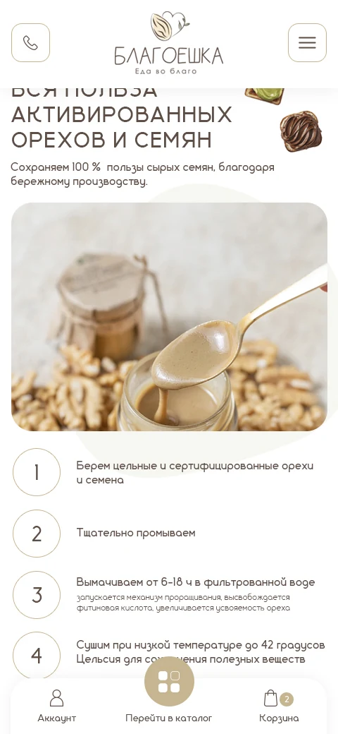 Мобильный интерфейс проекта Благоешка